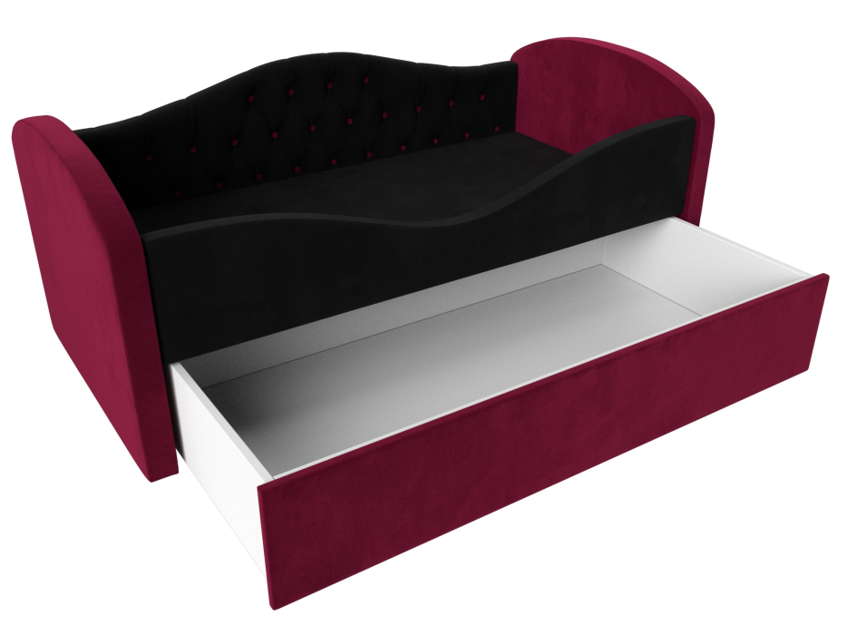 Кровати одноярусные, Детская кровать Сказка Люкс, микровельвет