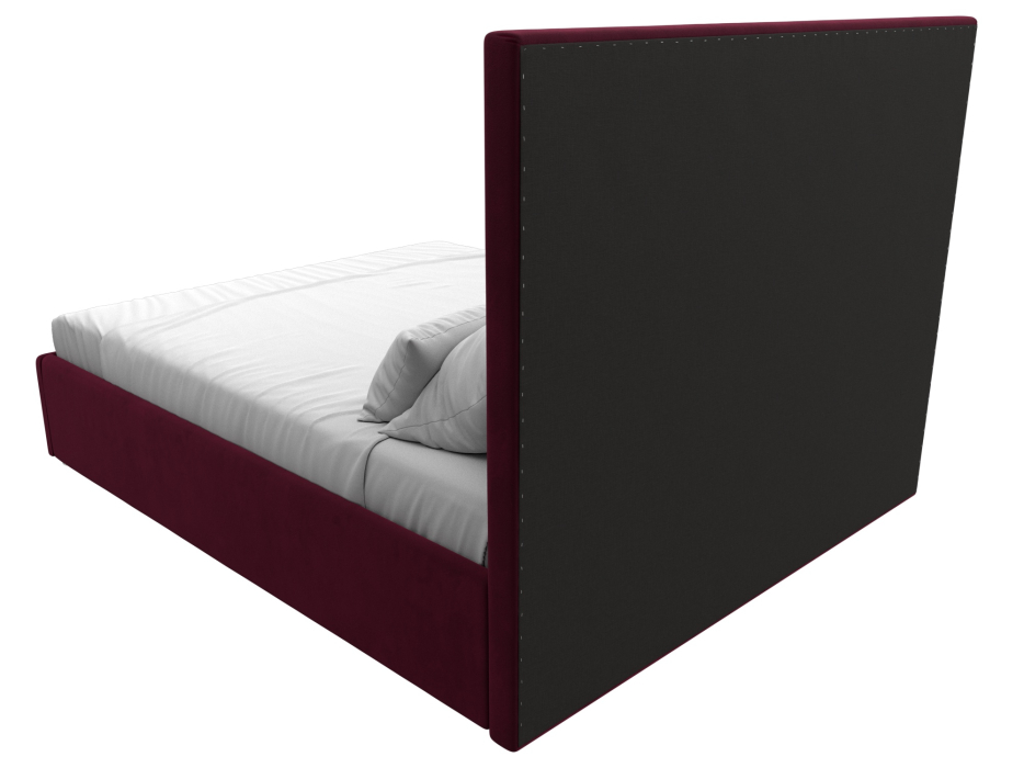 Мягкая кровать, Кровать интерьерная Афродита 160, микровельвет