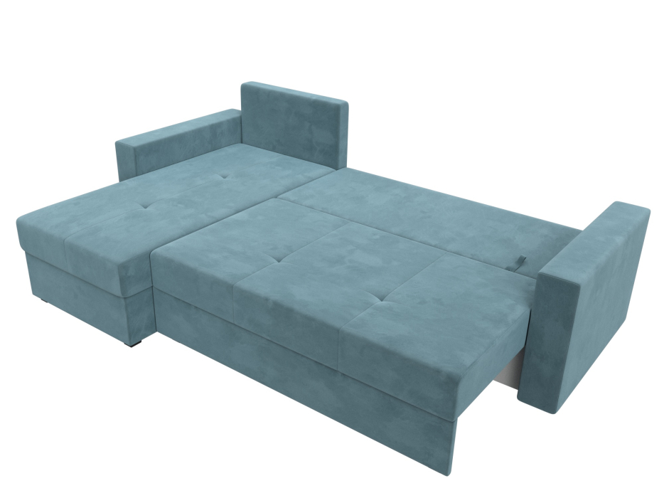 Диваны угловые в гостиную, Диван угловой Верона Лайт левый угол, велюр