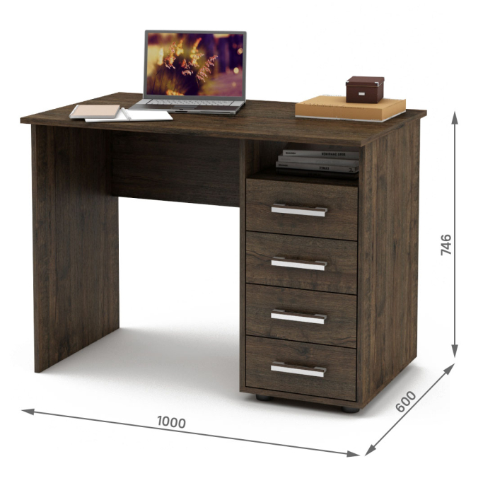 Прямые, Письменный стол Остин-3