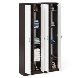 Пеналы для прихожей в общий коридор П-6 МДФ фрезеровка ромб