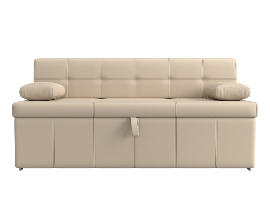 Диваны прямые кухонные, Кухонный прямой диван Лео, экокожа