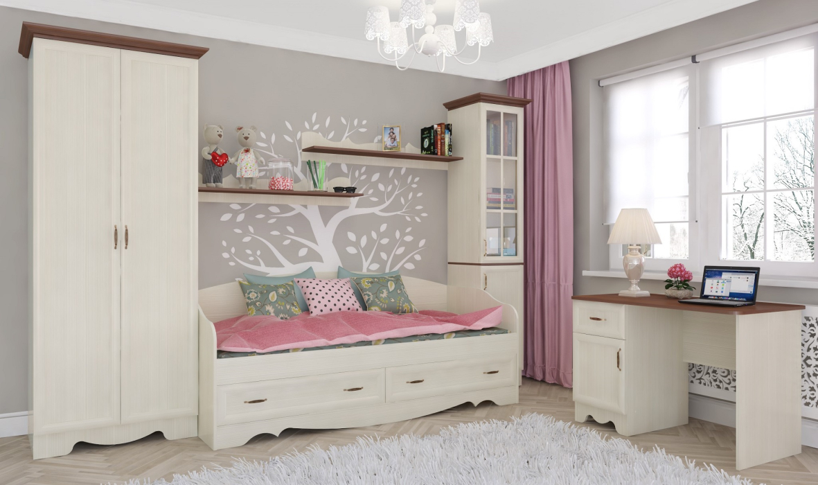 Для одежды, Шкаф двухдверный Латте 2 