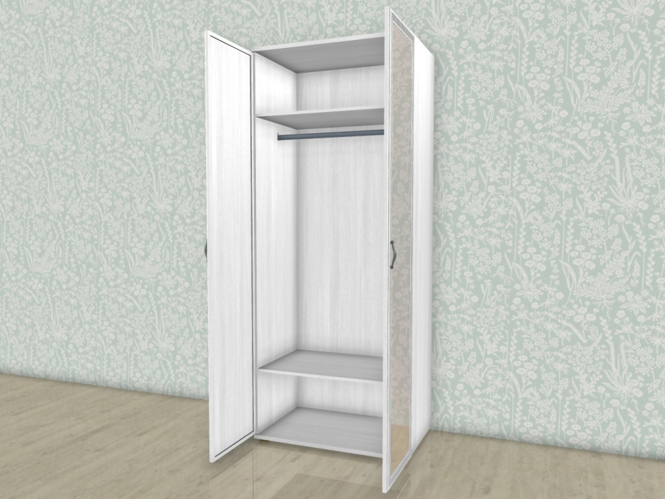 Шкафы двухстворчатые, Модульная система Карина Шкаф ШК-1004 с зеркалом