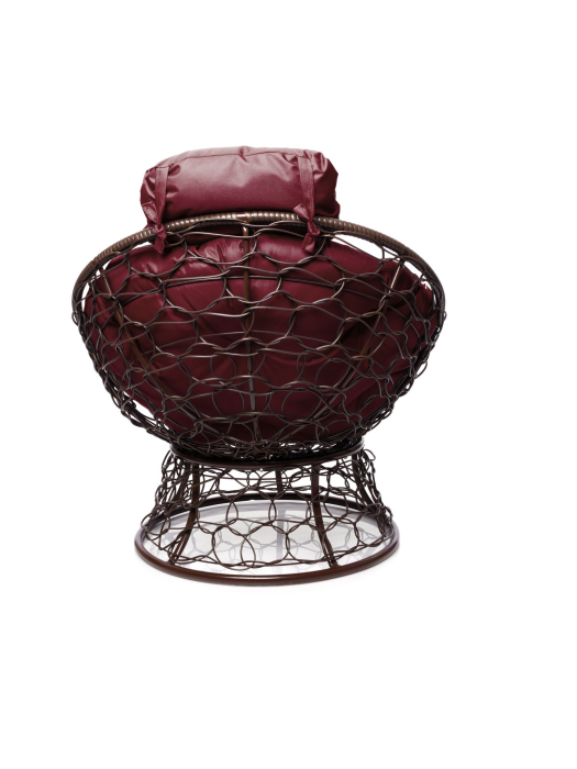 Кресла, Кресло ПАПАСАН мини с ротангом коричневое