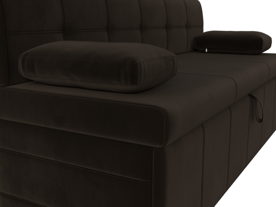 Диваны прямые кухонные, Кухонный прямой диван Лео, микровельвет