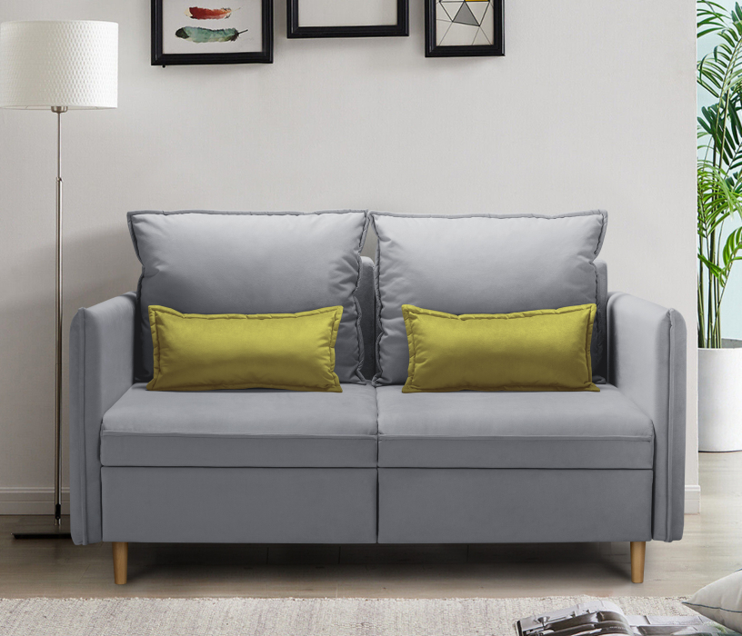 Дизайнерские диваны для гостиной, Диван кровать Оливер 120, микровелюр