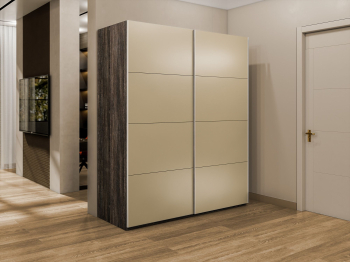 Шкаф-купе Эста 2-х дверный Стекла фисташка/Доводчик 200х66х240