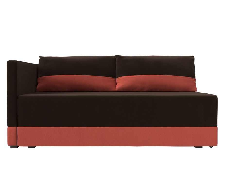 Кушетка диван, Кушетка Никас левая, микровельвет