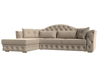 Диван угловой Артис левый угол, велюр