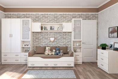 Пенал стекло/ящики Колибри