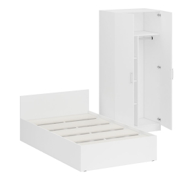 Кровать односпальная 1200 со шкафом для одежды 2-х створчатым Стандарт