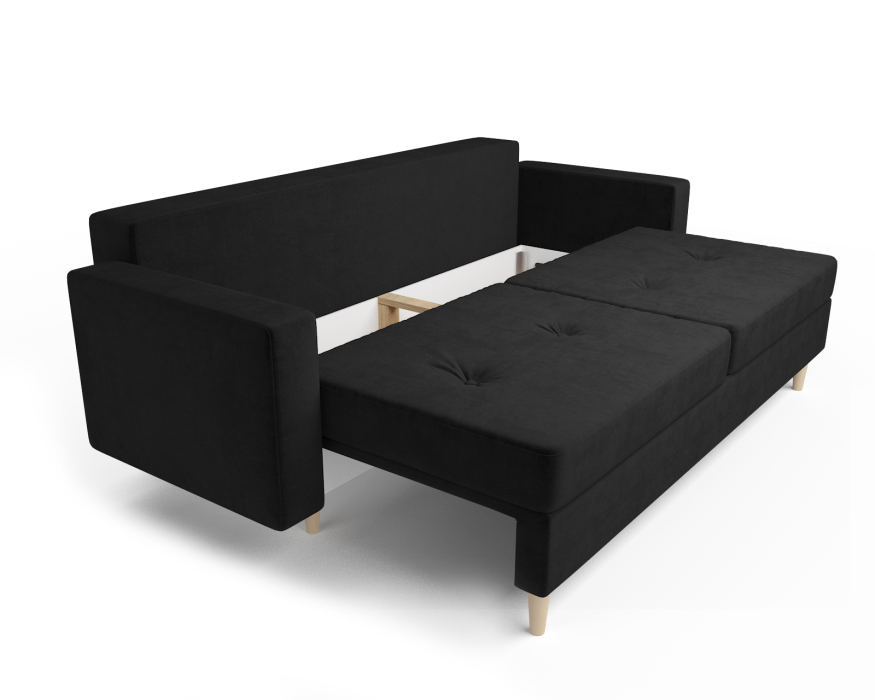 Диваны кровати со спальным местом, Прямой диван Честер, велюр