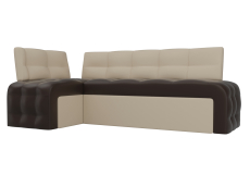 Диваны угловые кухонные, Кухонный угловой диван Люксор левый угол, экокожа